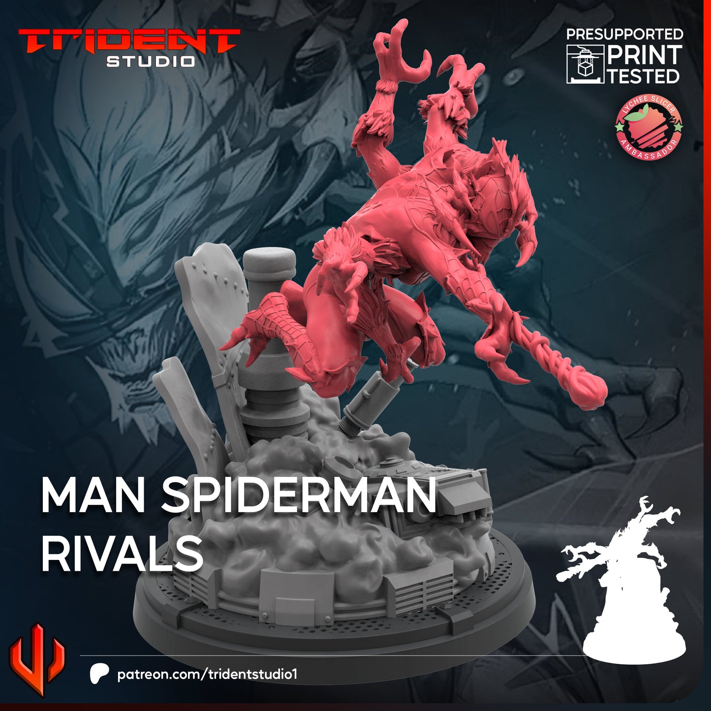 Man-Spider Rivals (Sculpted by Trident Studios)