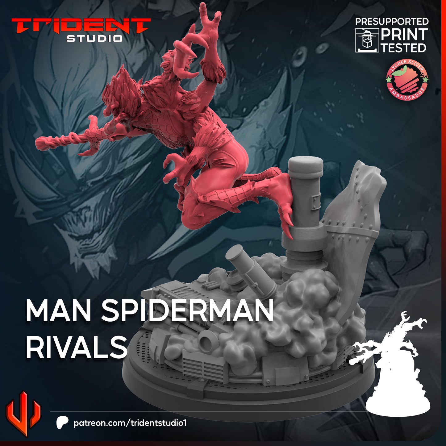 Man-Spider Rivals (Sculpted by Trident Studios)