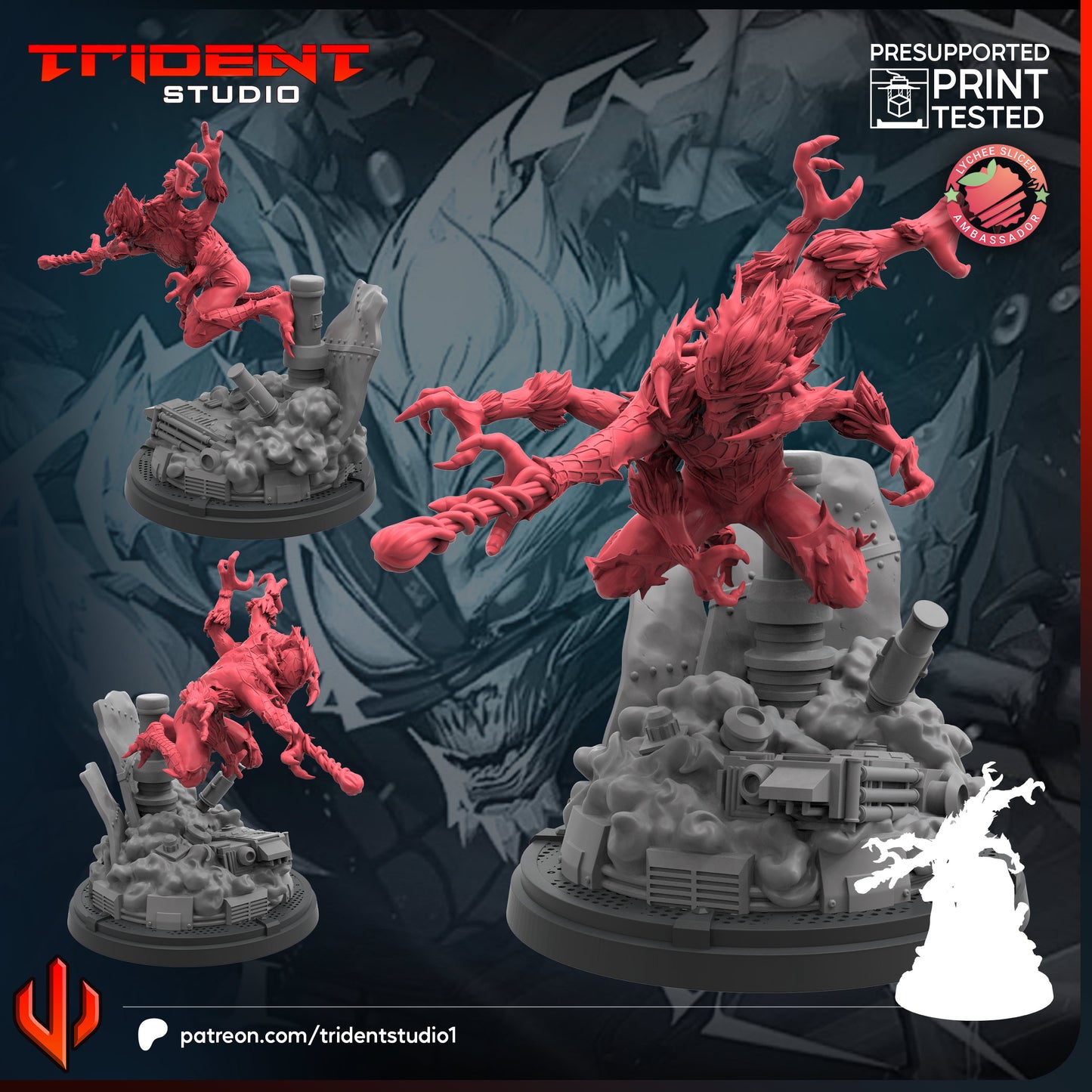 Man-Spider Rivals (Sculpted by Trident Studios)