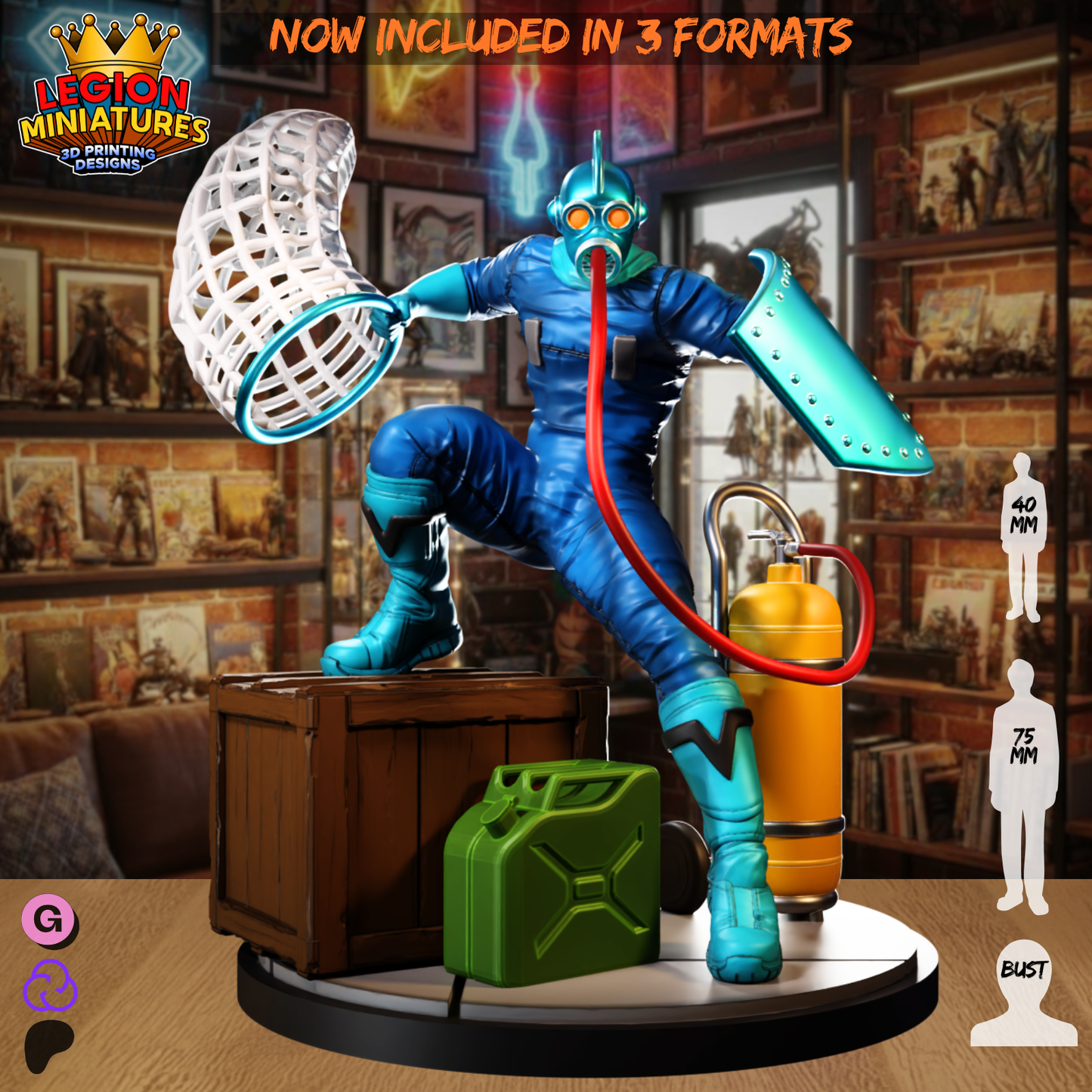 Asbestos Man (Sculpted by Legion Miniatures)