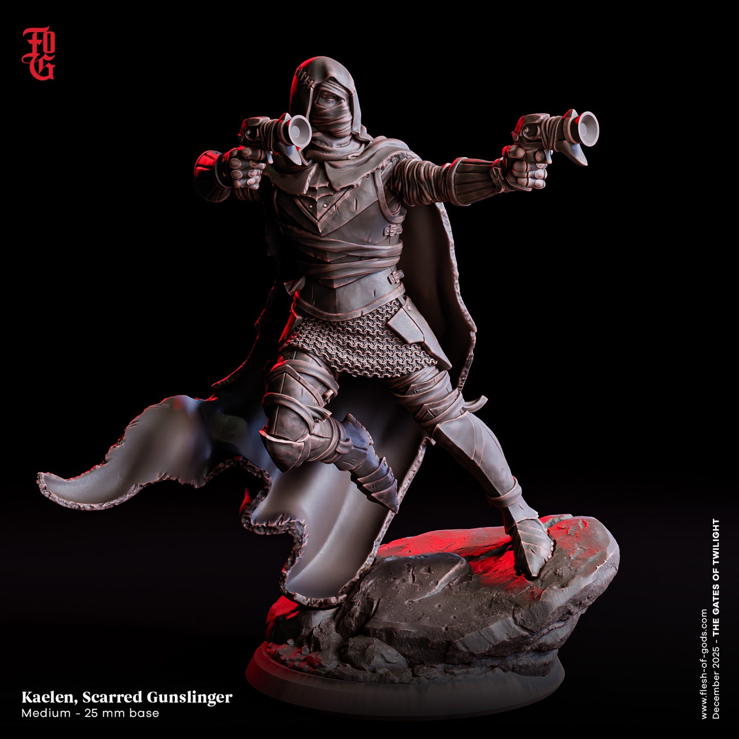 Kaelen Scarred Gunslinger - The Gates of Twilight (Sculpted by Flesh of Gods)