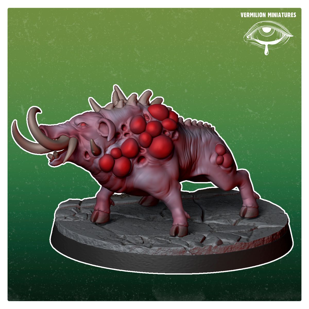 Infested Boar 2 - Infested (Sculpted by Vermilion Miniatures)