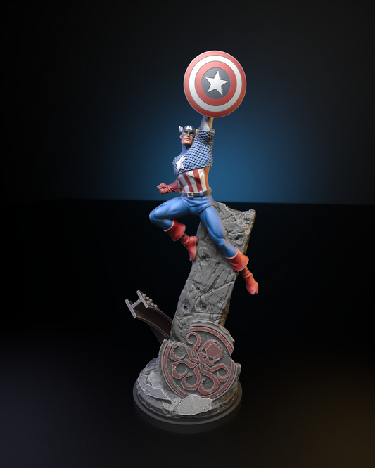Silver Age Captain America (Sculpted by C27 Studios)