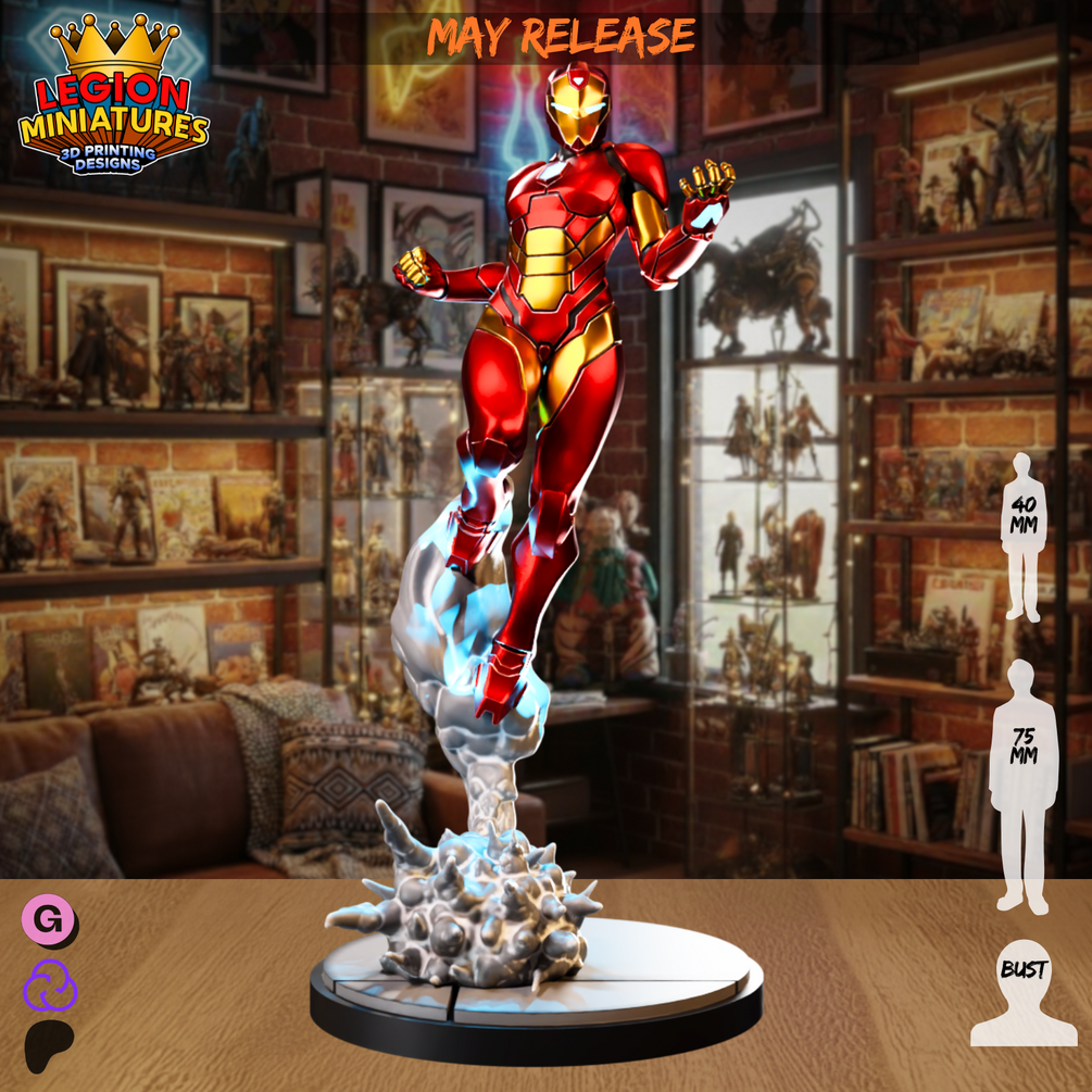 Riri fan-art miniature by Legion Miniatures