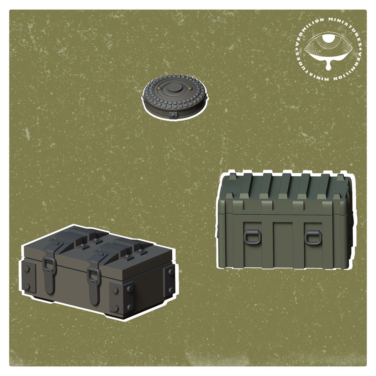 Bear Force Terrain Set (Sculpted by Vermilion Miniatures)
