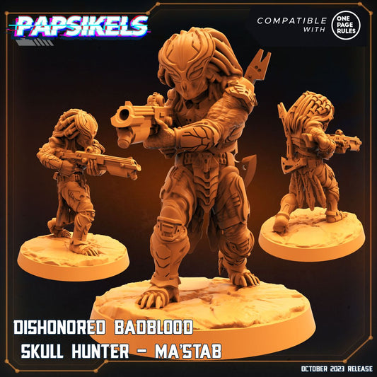Dishonored Badblood Skull Hunter Mastab - Predator Fan Art (Sculpted by Papsikels)