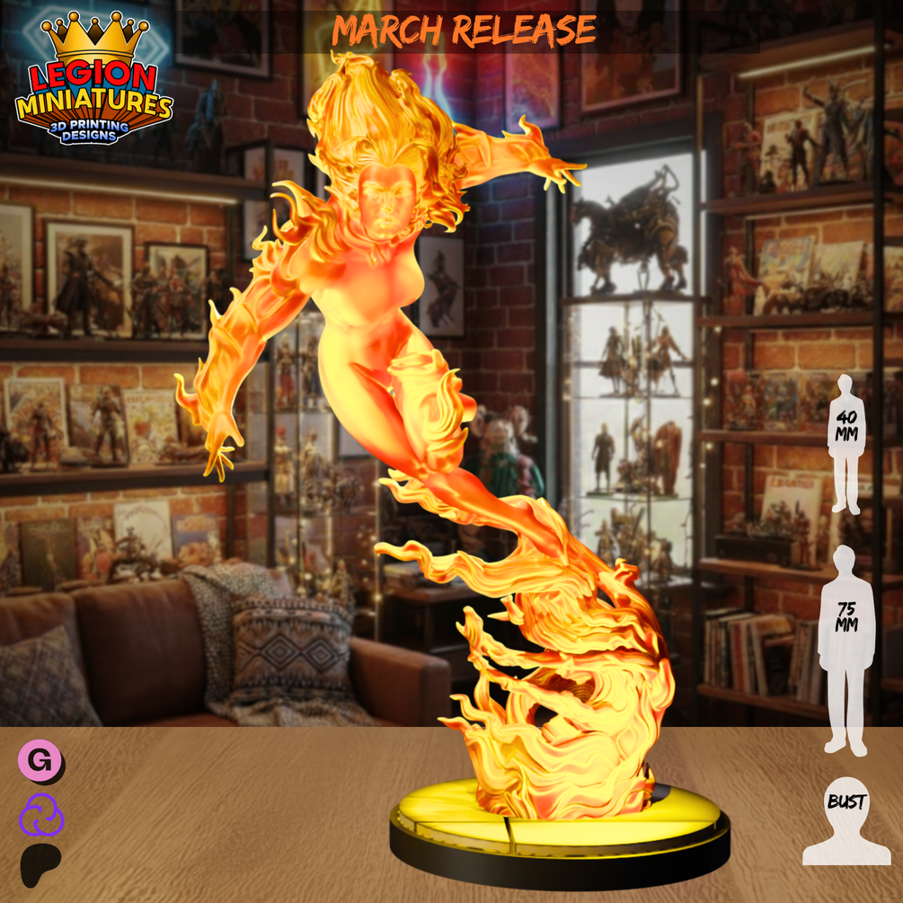 Magma fan-art miniature by Legion Miniatures