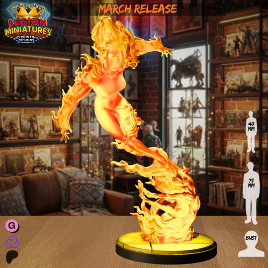 Magma fan-art miniature by Legion Miniatures