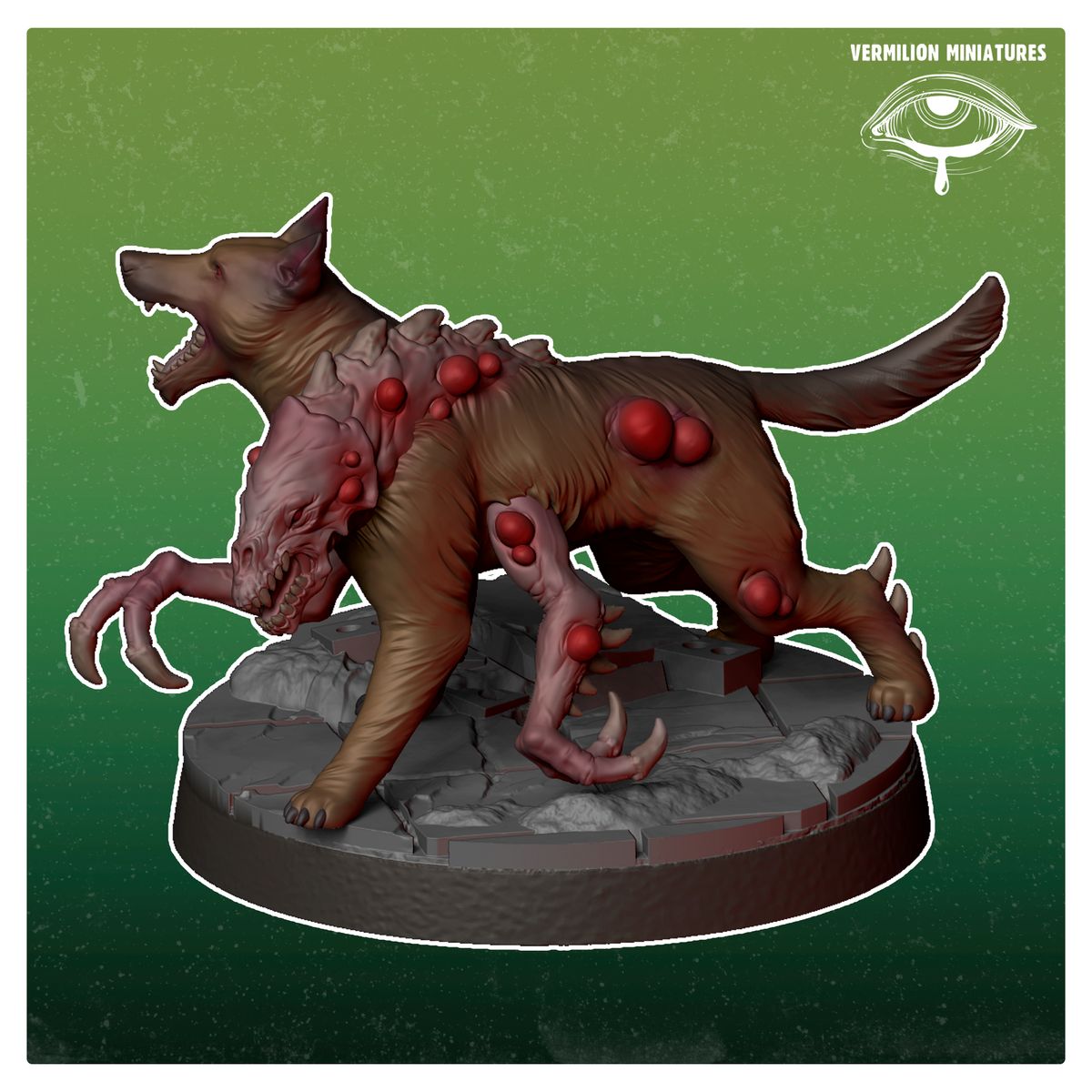 Infested Dog 3 - Infested (Sculpted by Vermilion Miniatures)