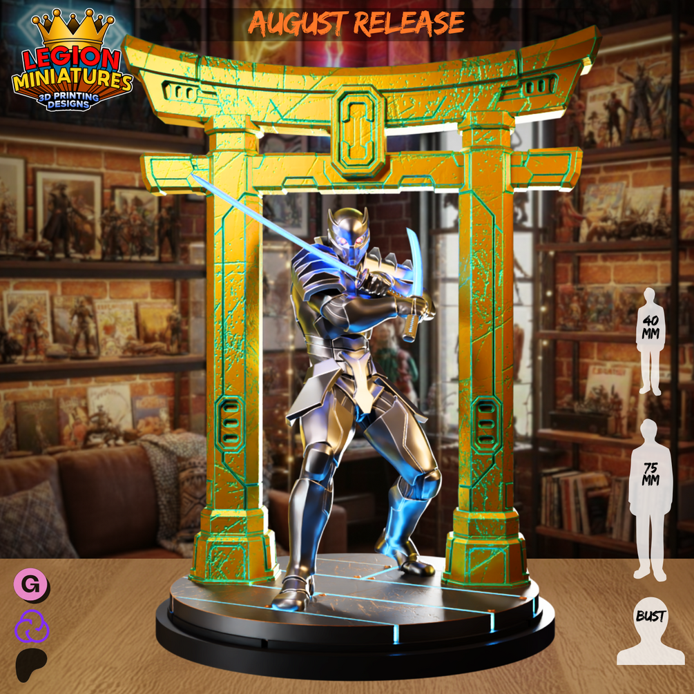 Shingen fan-art miniature by Legion Miniatures