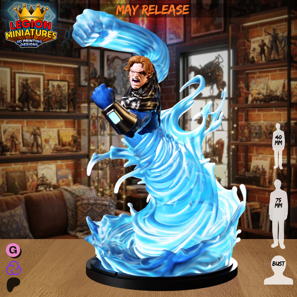 Hydro-Man fan-art miniature by Legion Miniatures