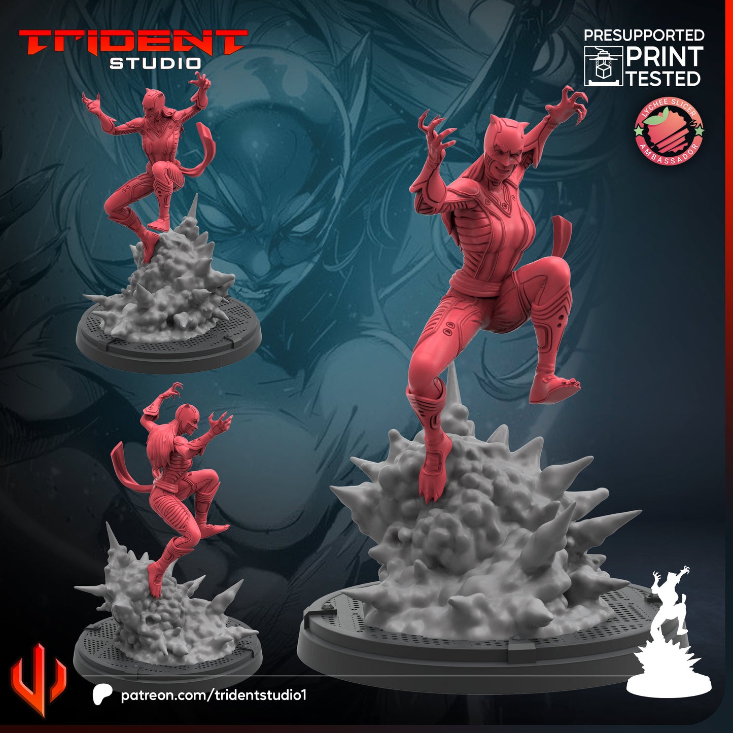 Hellcat (Sculpted by Trident Studios)