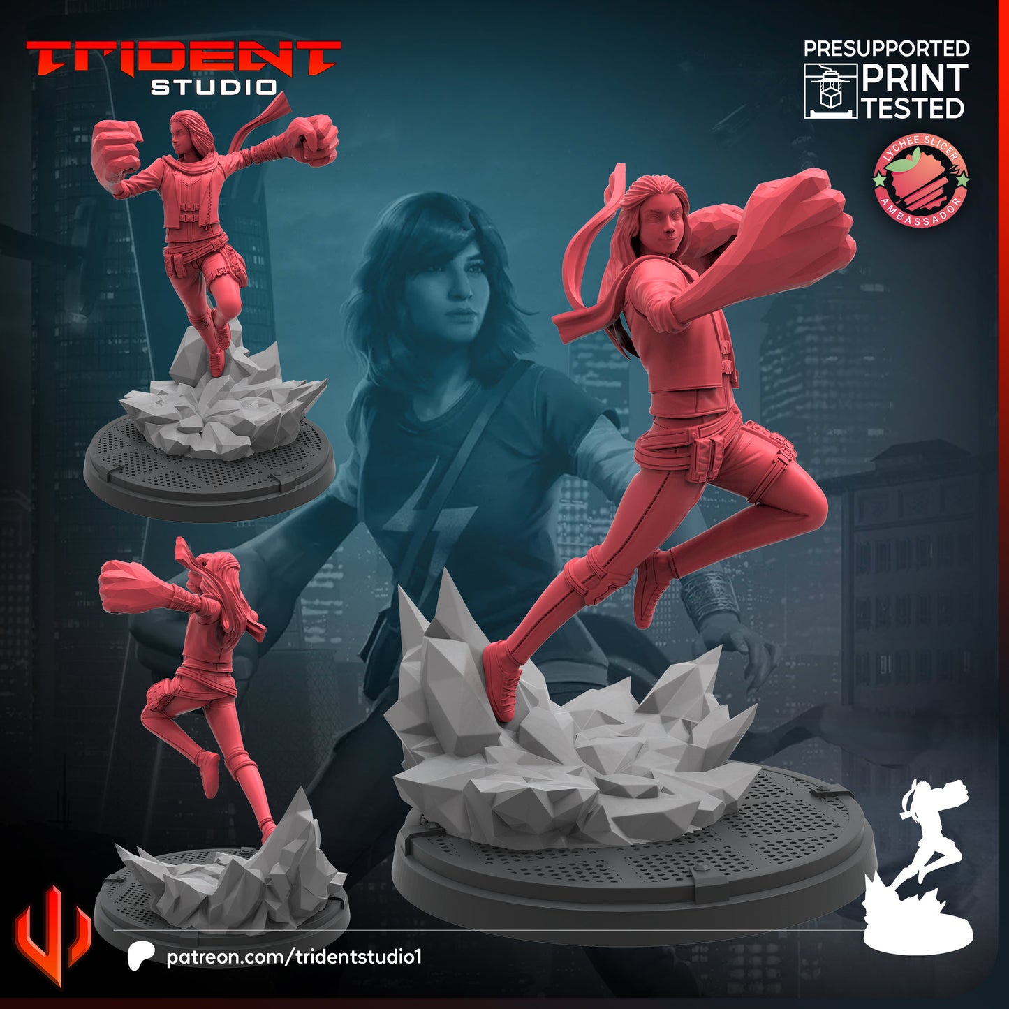 Kamala Khan (Sculpted by Trident Studios)