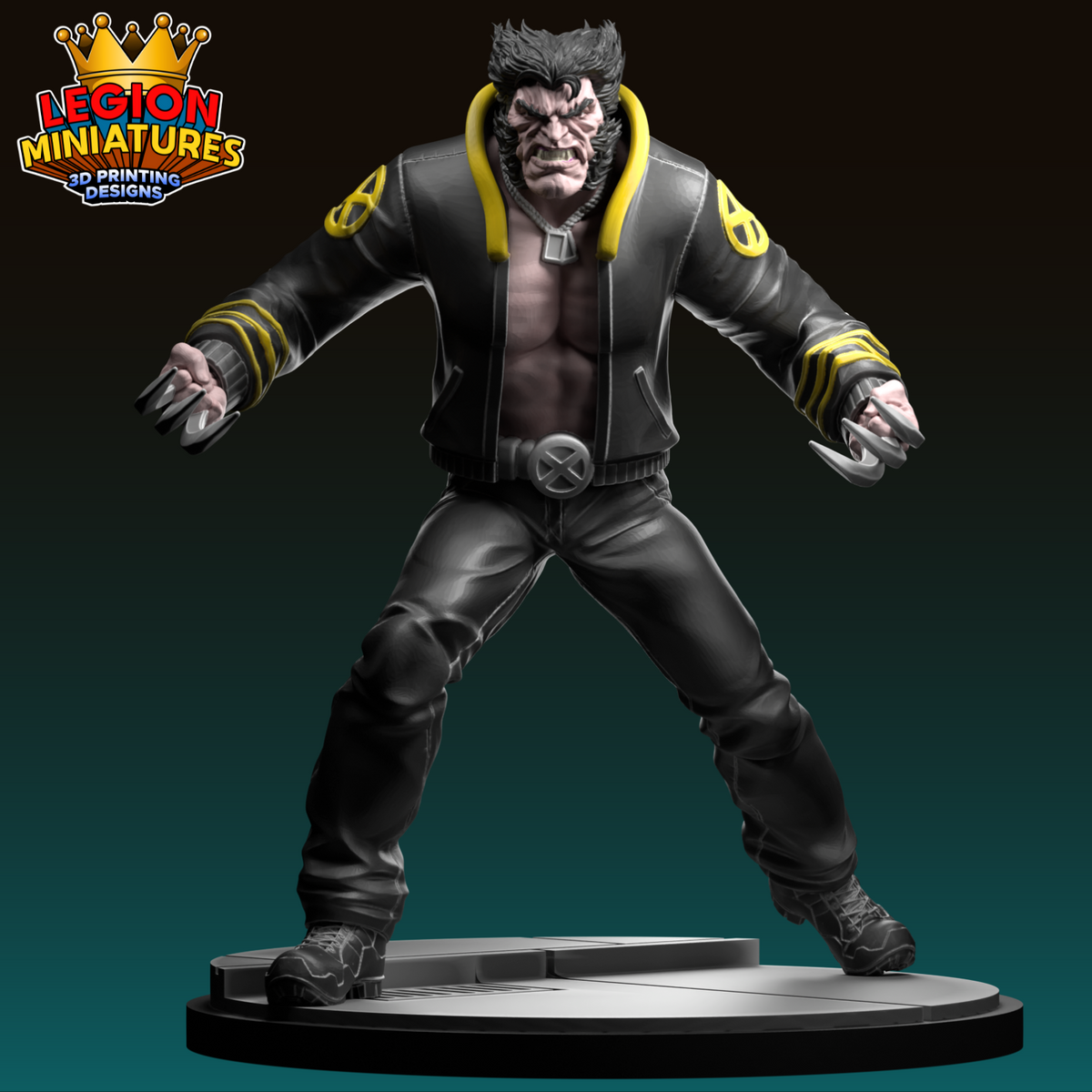 Wolverine (New X-Men) Fan-Art 40mm Miniature (Sculpted by Legion Miniatures)