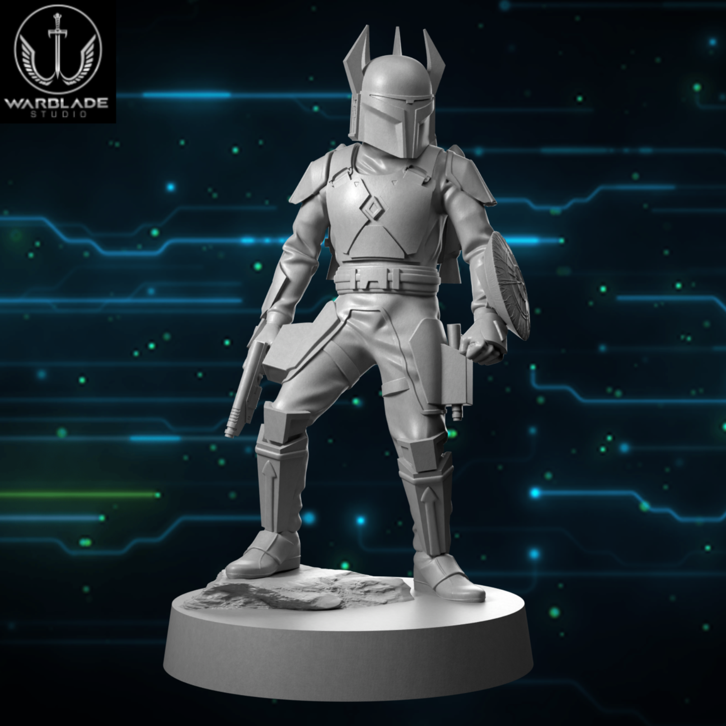 Armored Clan Warlord (Sculpted by Warblade Studios)