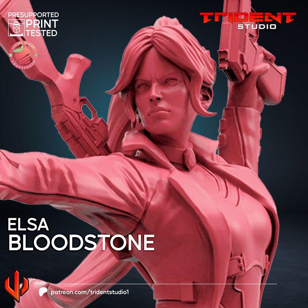 Elsa Bloodstone (Sculpted by Trident Miniatures)