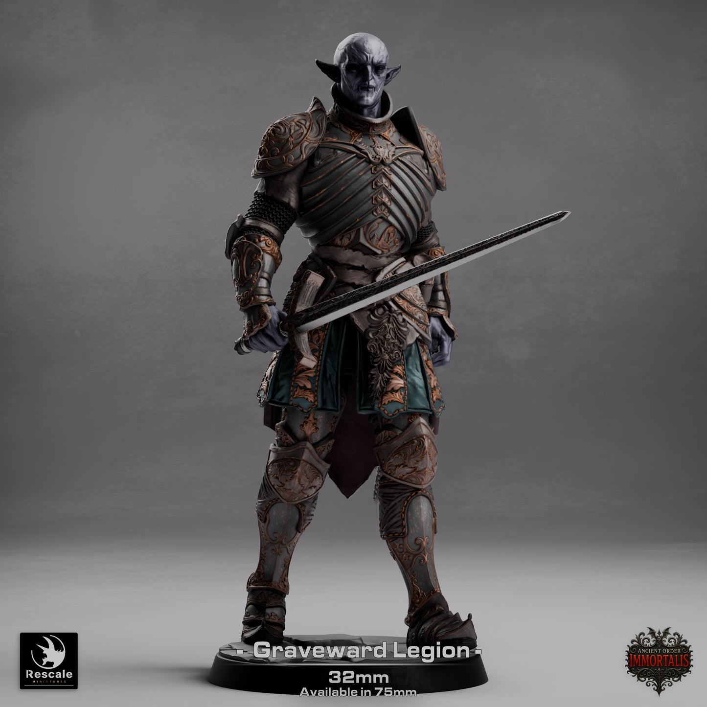 Graveward Legion - set of 10 (Sculpted by Rescale Miniatures) - 3D Printed Miniature