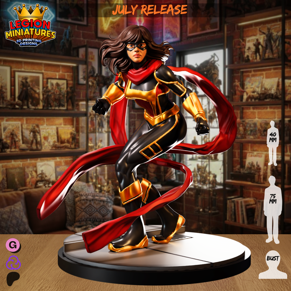 Kamala fan-art miniature by Legion Miniatures