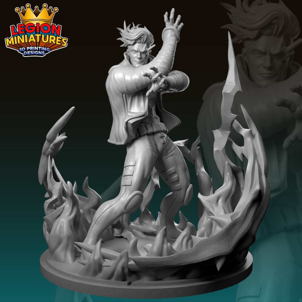 Nate Grey Fan-Art 40mm Miniature (Sculpted by Legion Miniatures)