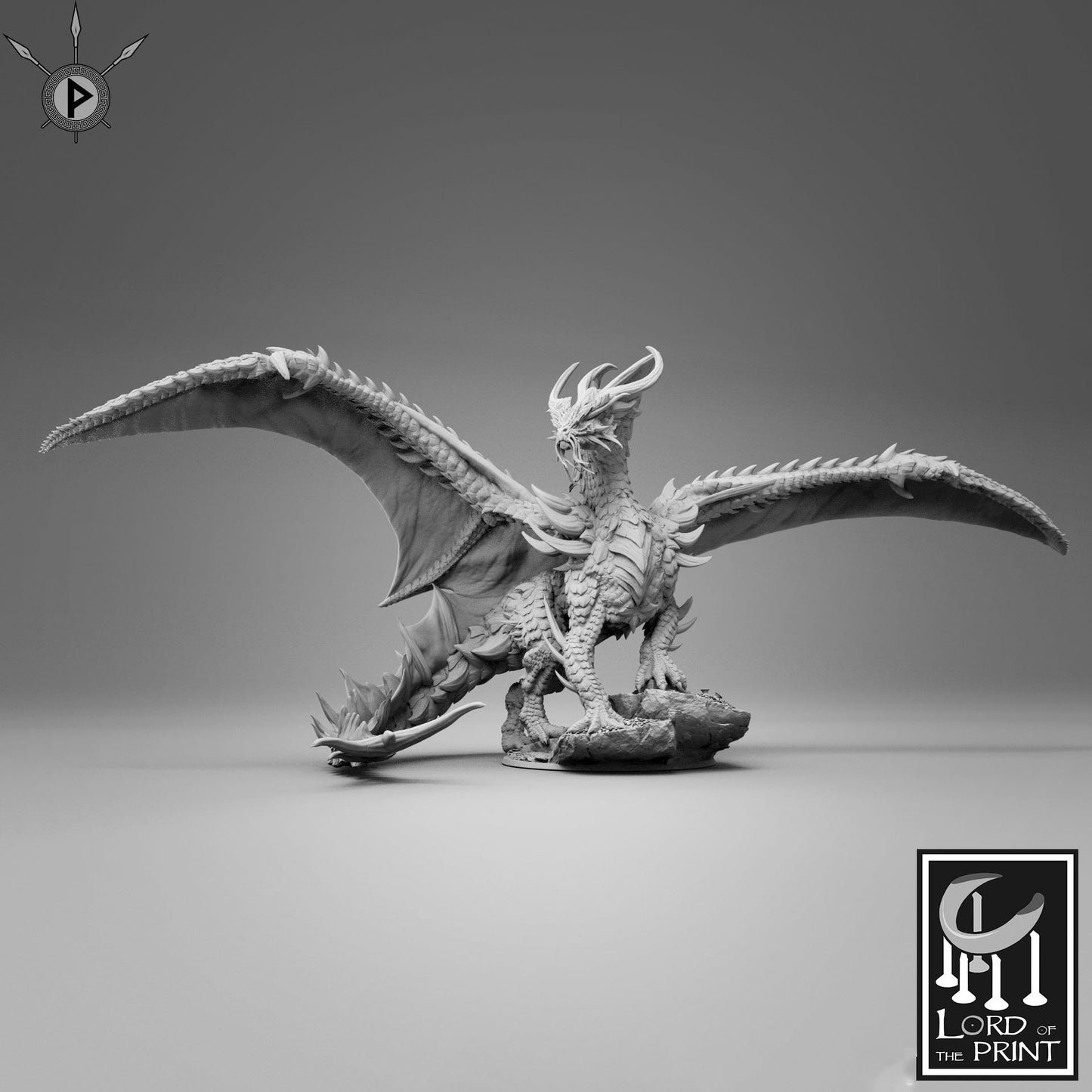 Gold Dragon by Lord Of The Print (Resin)