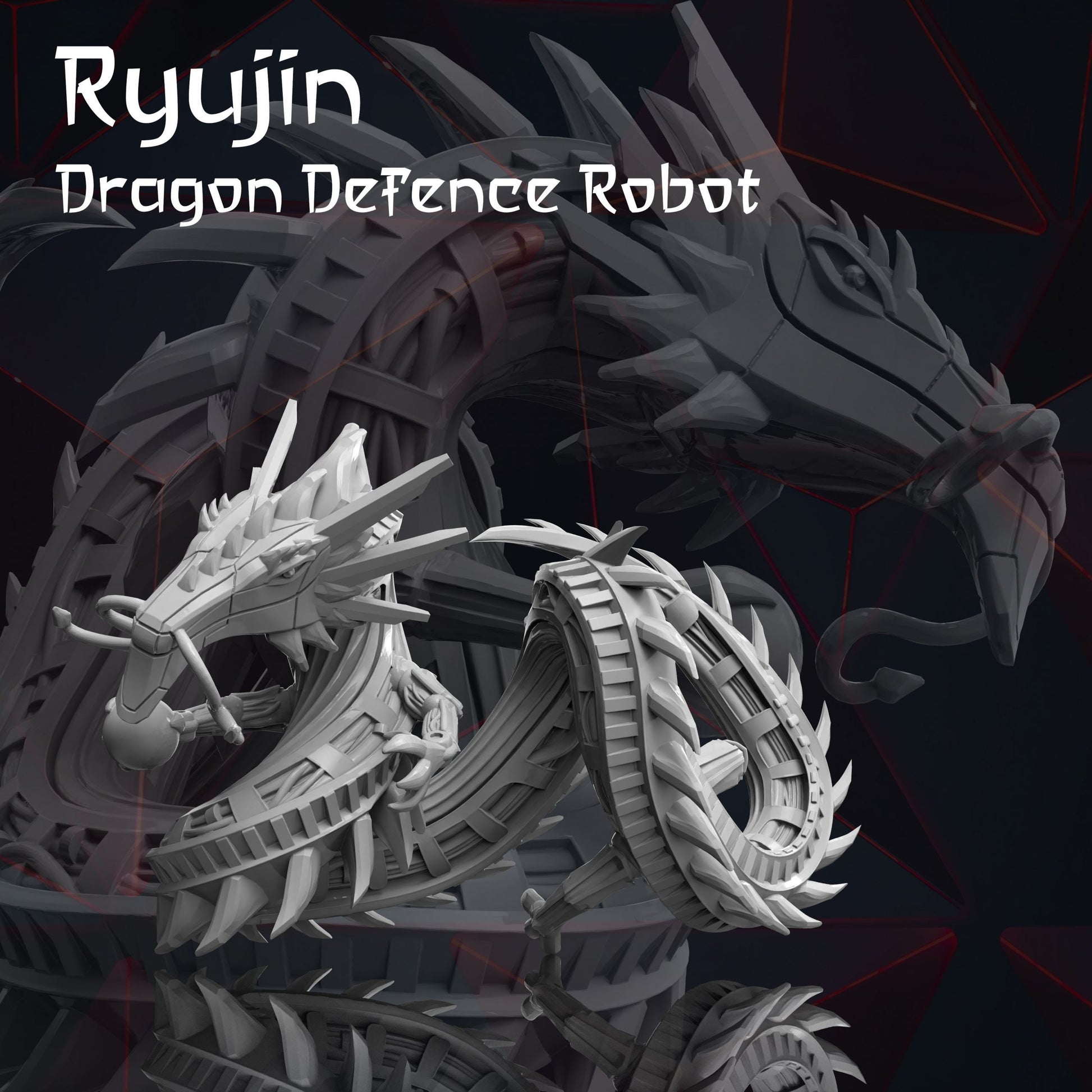 Ryujin, Dragon Defence Robot - by Print Minis