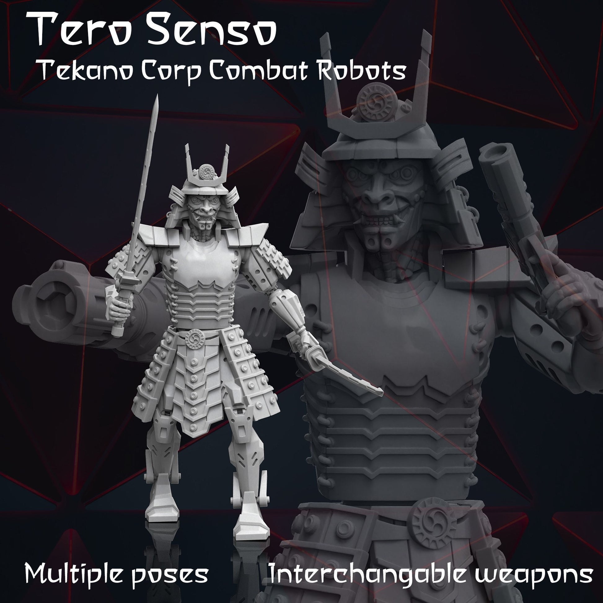 Tero Senso, Tekano Corps Combat Robots - by Print Minis