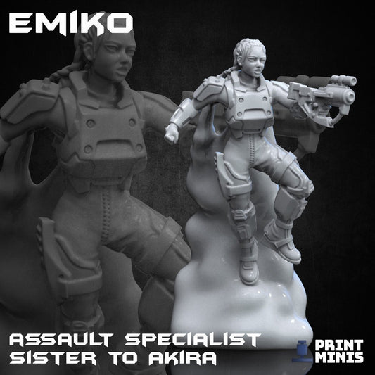 Emiko - Assault Specialist (by Print Minis)