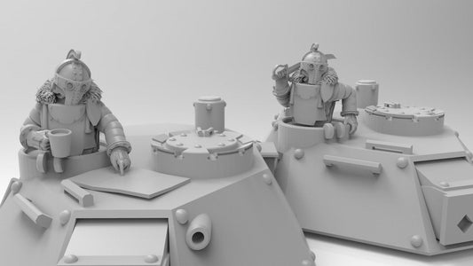 Lunar Auxilia Tank Commanders (2) (sculpted by That Evil One)