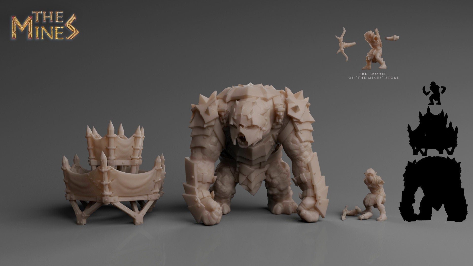 Ogre with Tower (The Mines - Flames of War Kickstarter)