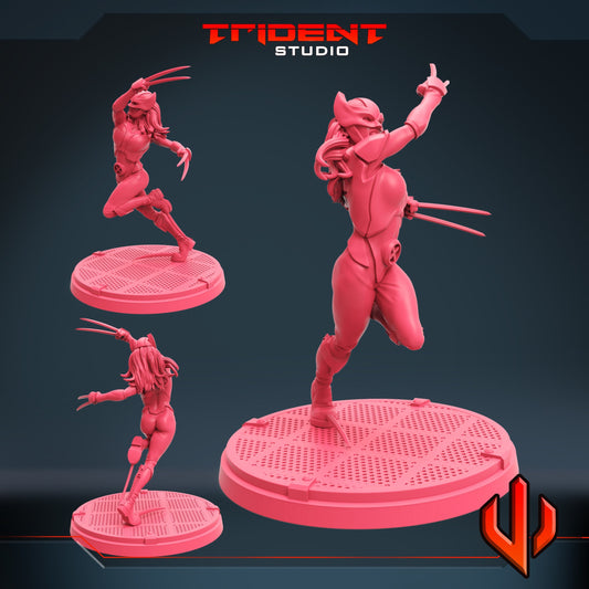 X-23 / Laura Kinney - Pose A (Fan art sculpted by Trident Studio) (Crisis Protocol Proxy/Alternative)