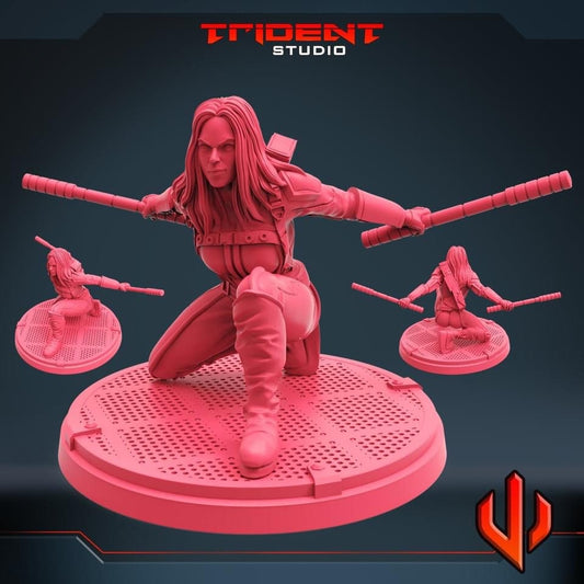 Bobbi Morse AKA Mockingbird (Fan art sculpted by Trident Studio) (Crisis Protocol Proxy/Alternative)