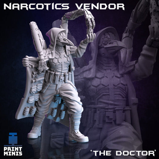 Narcotics Vendor - The Doctor miniature (by Print Minis)