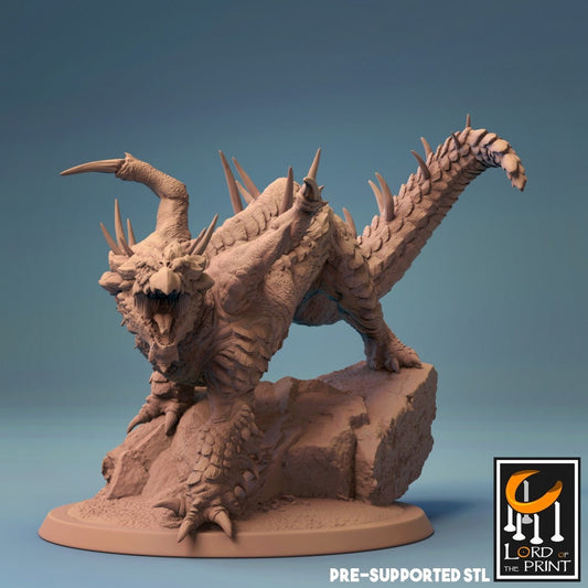 Young Brown Dragon by Lord of the Print