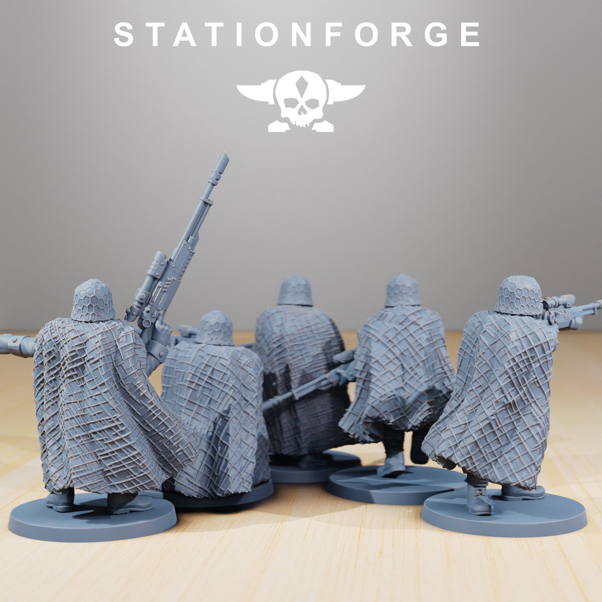 Grim Sniper Squad (5) (sculpted by Stationforge)