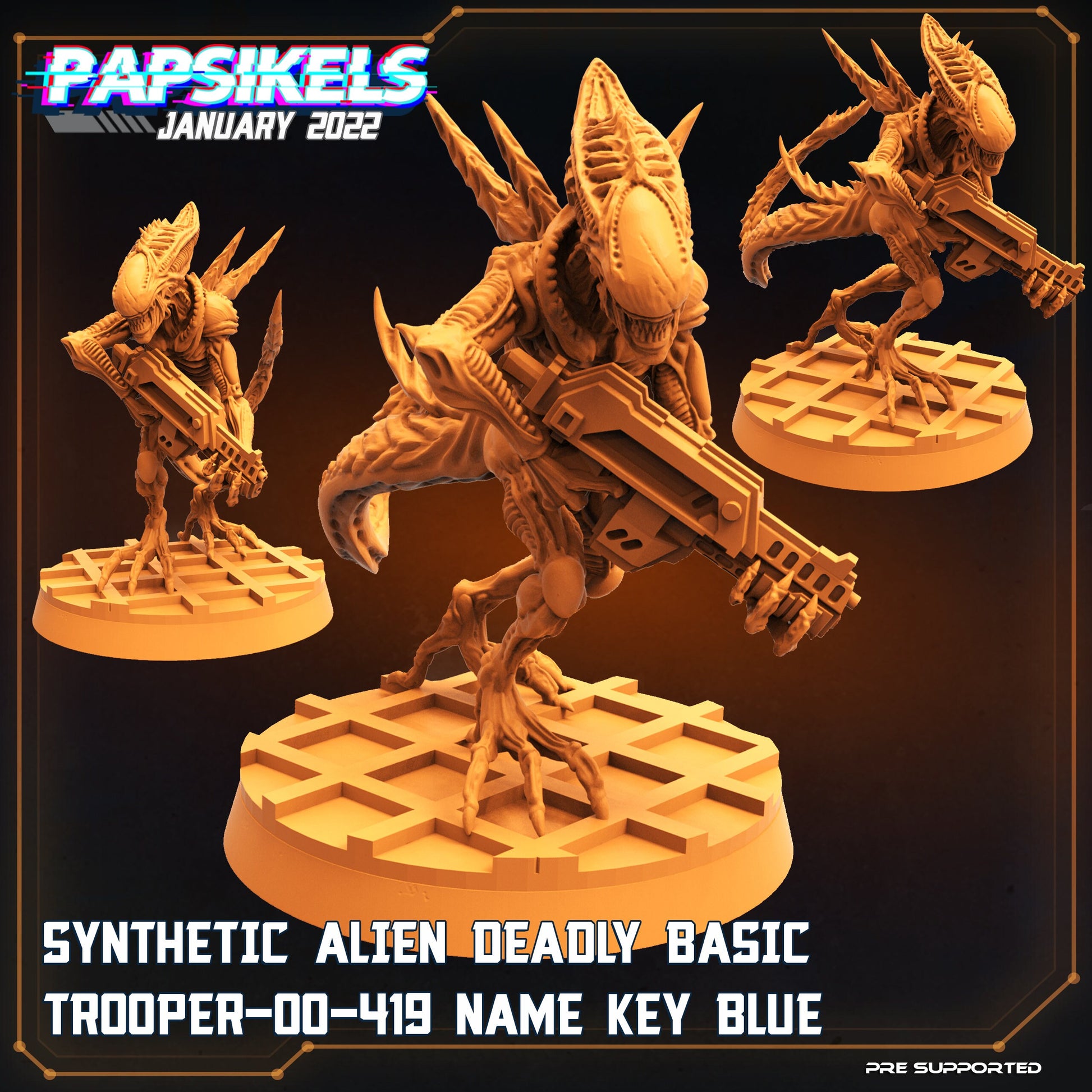 Synthetic Alien / Xenomorph Squad (sculpted by Papsikels)