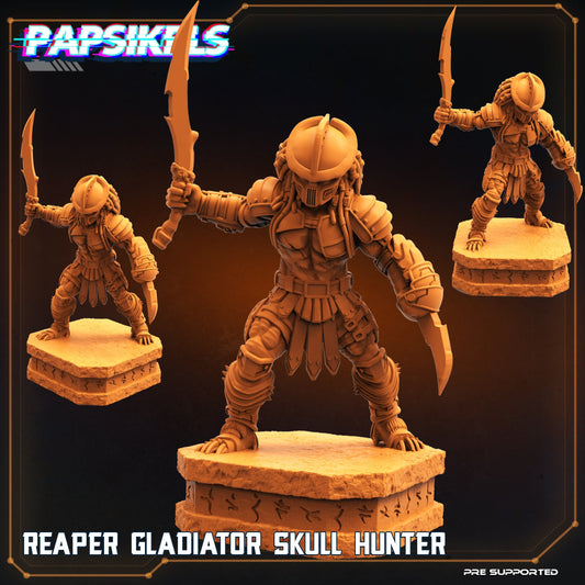 Reaper Gladiator Skull Hunter - Predator Fan Art (sculpted by Papsikels)