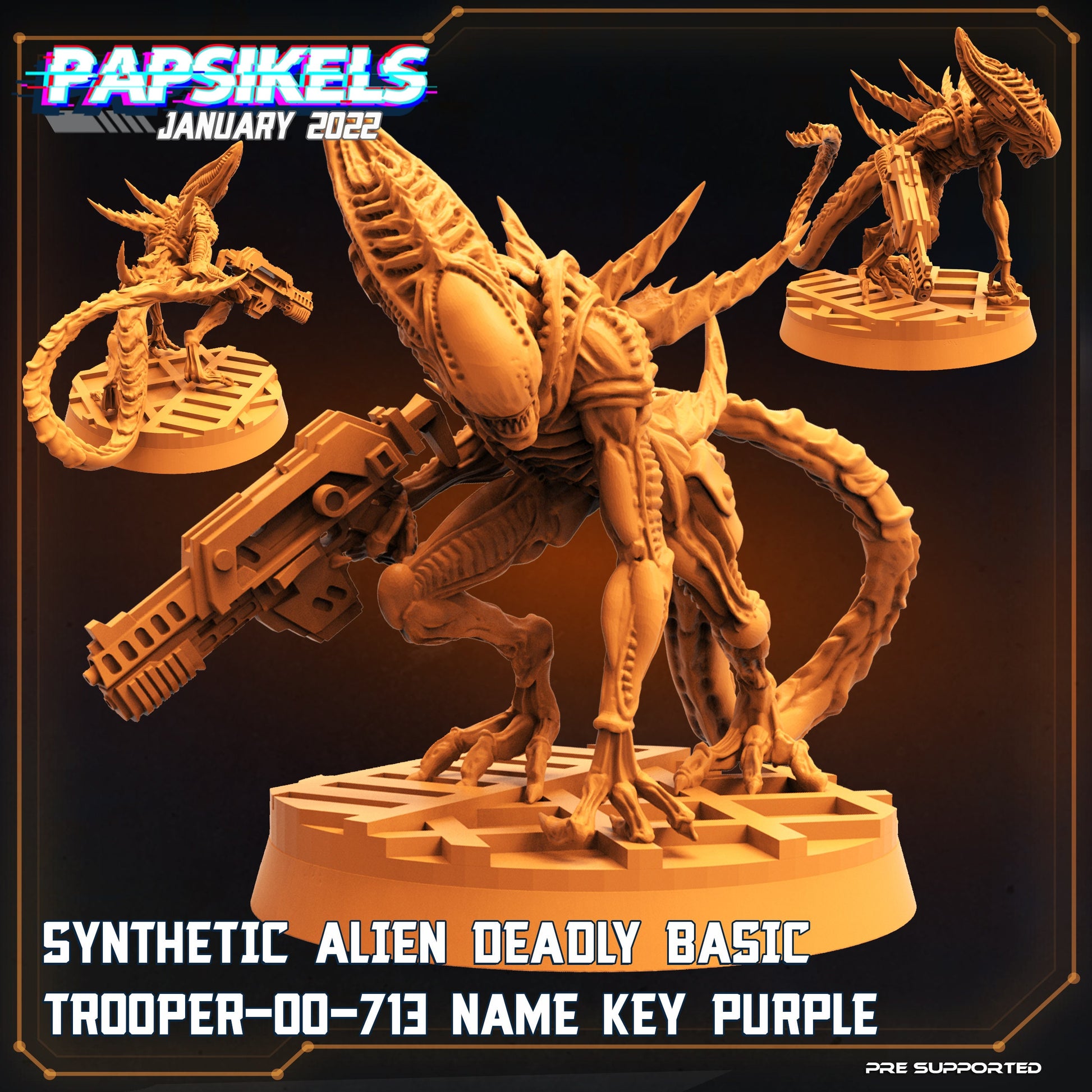 Synthetic Alien / Xenomorph Squad (sculpted by Papsikels)