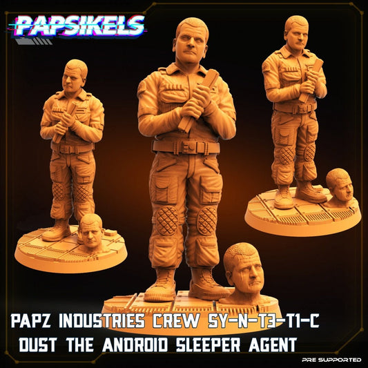 Papz Industries Crew SY-N-T3-T1-C Dust The Android Agent (sculpted by Papsikels)