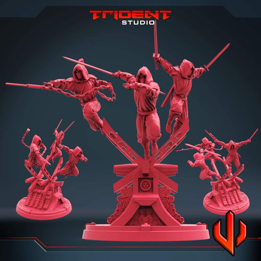 Grunt Hand Ninjas (Fan art sculpted by Trident Studio) (Crisis Protocol Proxy/Alternative)