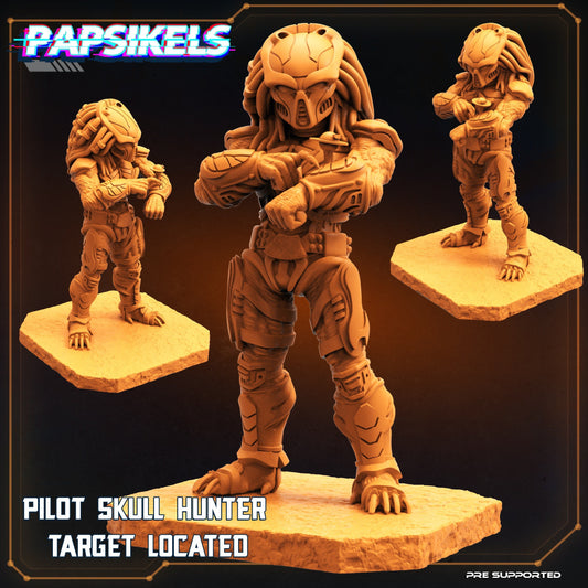 Pilot Skull Hunter - Target Located - Predator Fan Art (sculpted by Papsikels)