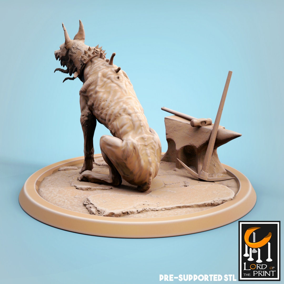 Corrupted Dogs (5 poses) - (Sculpted by Lord of the Print)