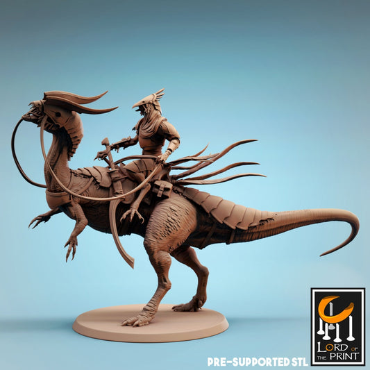 Dilophosaurus Rider - (Sculpted by Lord of the Print)