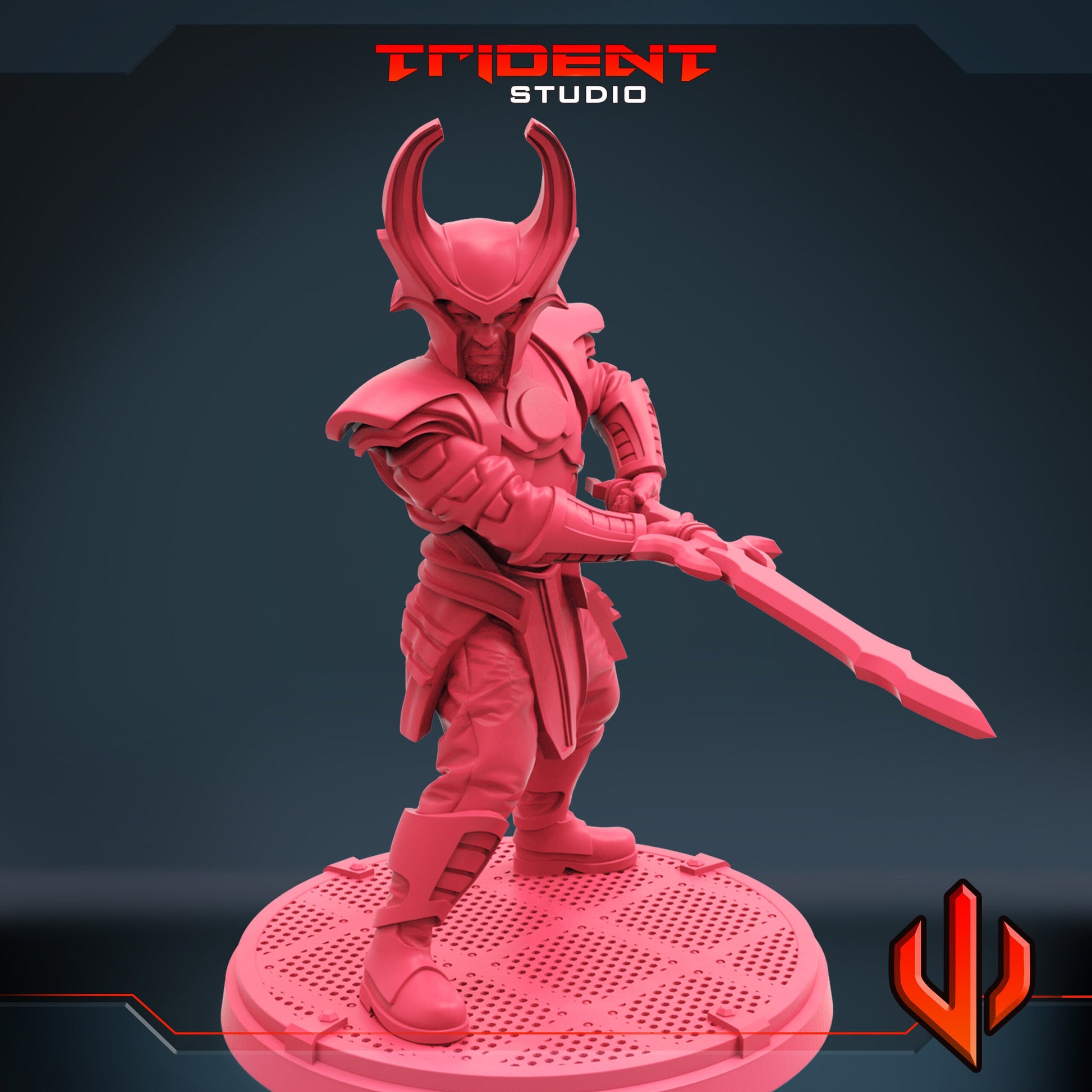 Heimdal (B) (Fan art sculpted by Trident Studio) (Crisis Protocol Proxy/Alternative)