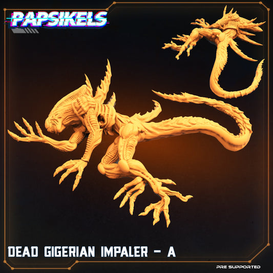 Dead Gigerians / Xenomorphs (set of 3) - Alien Fan Art (sculpted by Papsikels)