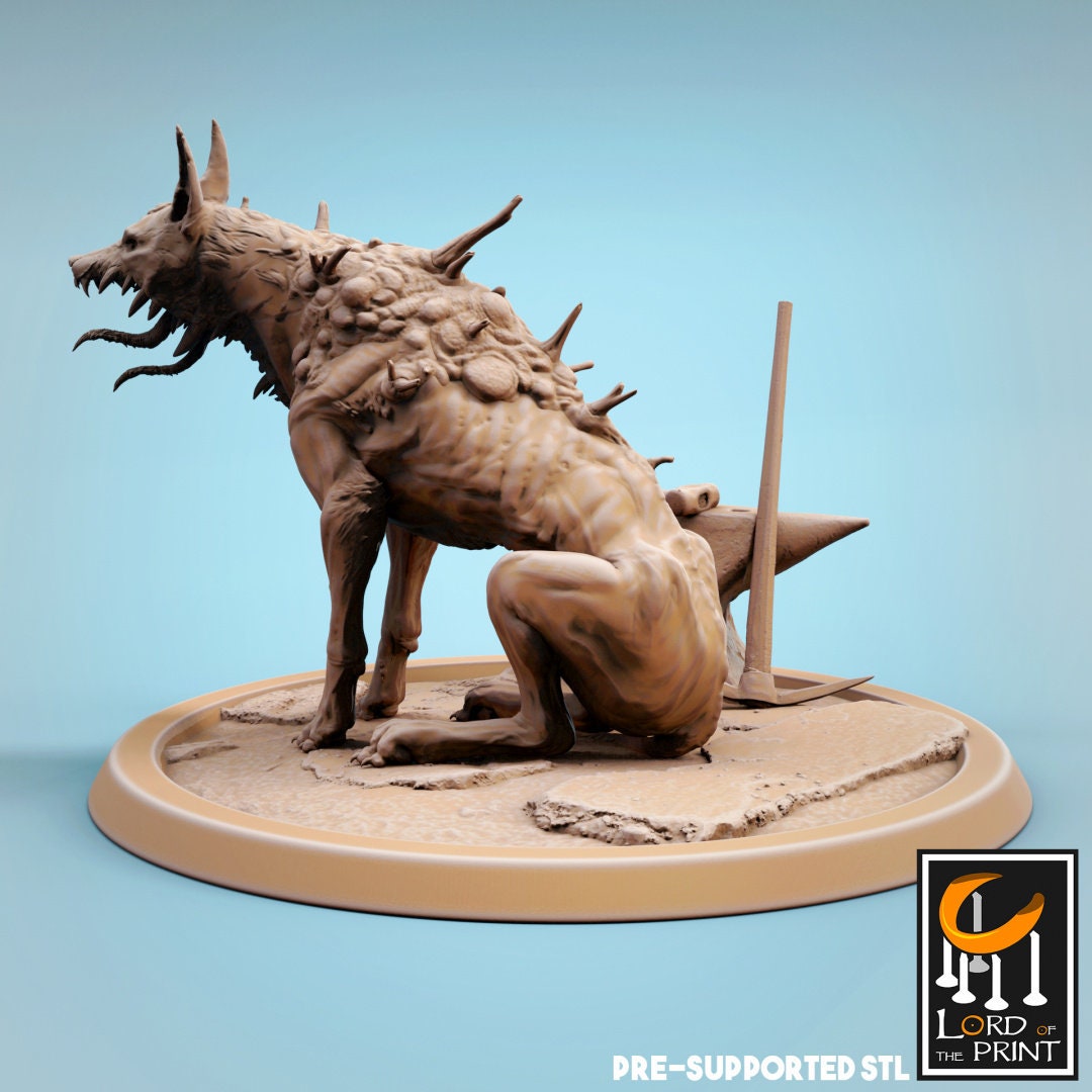 Corrupted Dogs (5 poses) - (Sculpted by Lord of the Print)