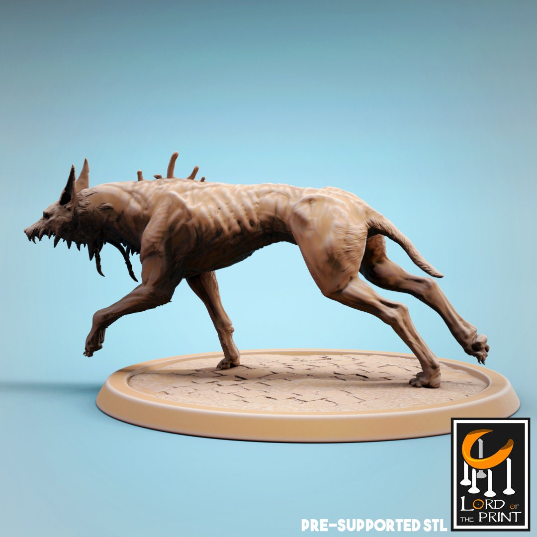 Corrupted Dogs (5 poses) - (Sculpted by Lord of the Print)