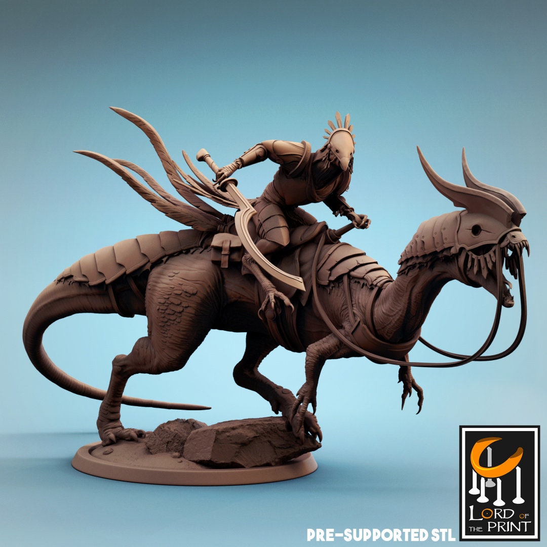 Dilophosaurus Attacker - (Sculpted by Lord of the Print)