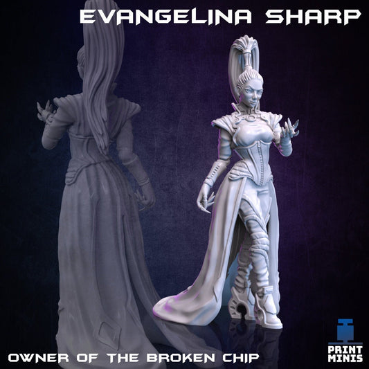 Evangelina Sharp - Broken Chip Casino Owner (by Print Minis)