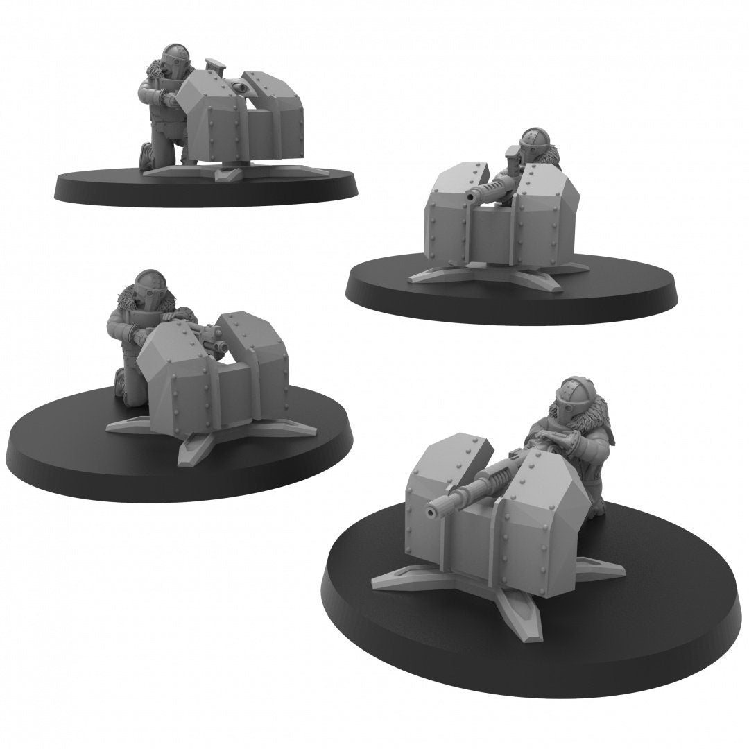 Lunar Auxilia Weapon Emplacements (4) (sculpted by That Evil One)