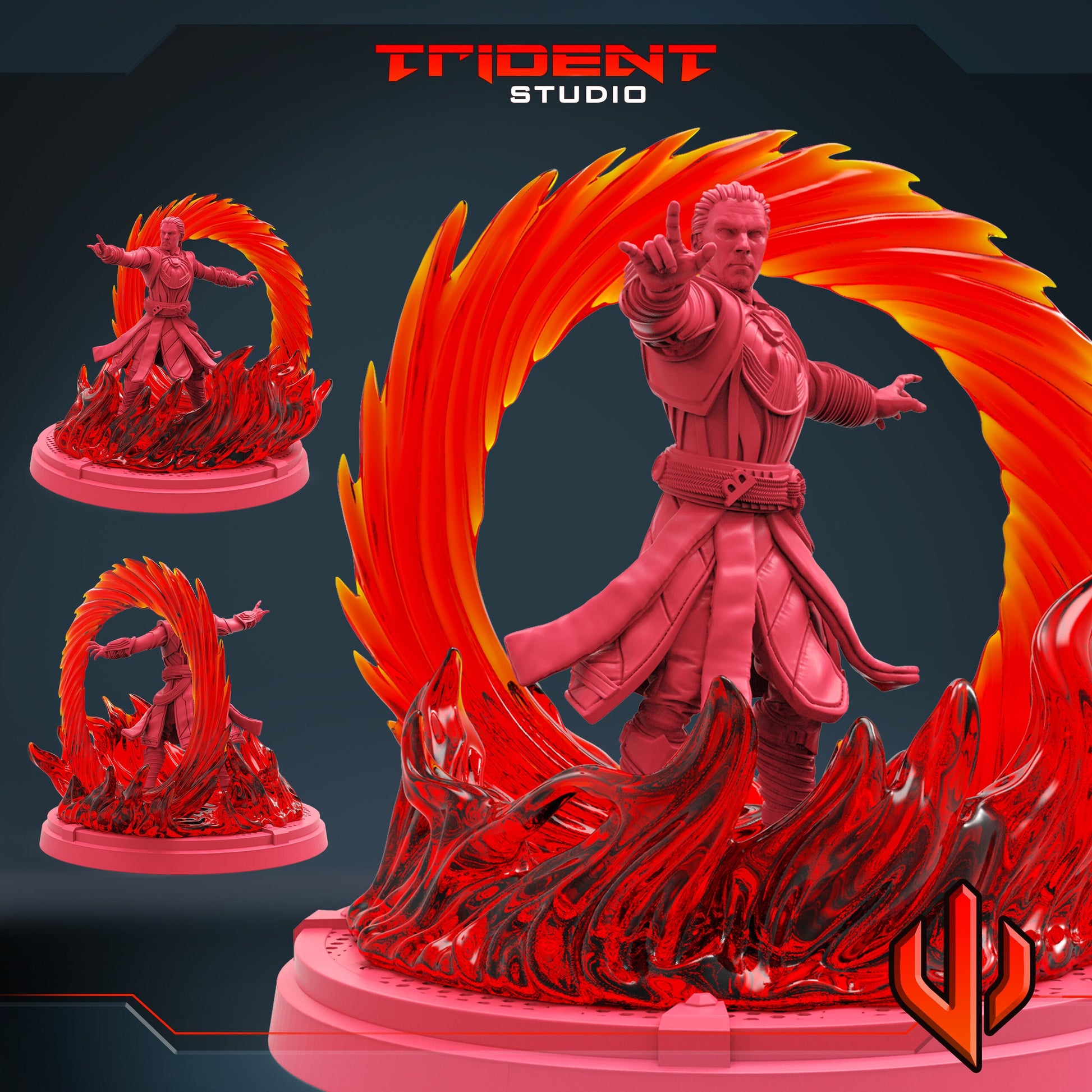 Doctor Strange A (Fan art sculpted by Trident Studio) (Crisis Protocol Proxy/Alternative)
